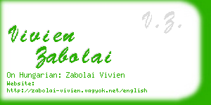 vivien zabolai business card